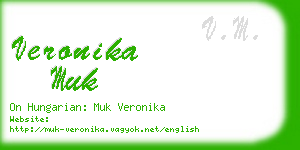 veronika muk business card